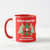 Weihnachtsfeiertag mit moderner Editing Business-L Tasse (Links)