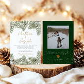 Weihnachtsfeiertag mit Pine & Gold Einladung