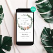 Weihnachtsfeiertag mit Wasserfarbe Einladung