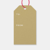 Weihnachtsfeiertag Mitte des Jahrhunderts Geschenkanhänger (Rückseite)