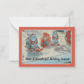 Weihnachtsfeiertag Mitteilungskarte (Vorderseite)