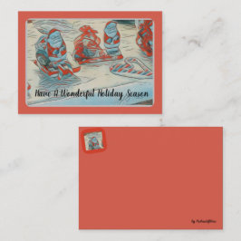 Weihnachtsfeiertag Mitteilungskarte