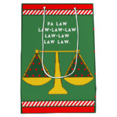 Weihnachtsfeiertag Mittlere Geschenktüte (Rückseite)