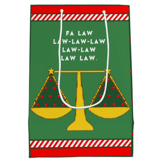 Weihnachtsfeiertag Mittlere Geschenktüte (Rückseite)