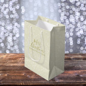 Weihnachtsfeiertag Moderner Minimalistischer Golde Mittlere Geschenktüte