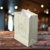 Weihnachtsfeiertag Moderner Minimalistischer Golde Mittlere Geschenktüte