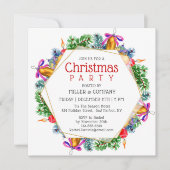 Weihnachtsfeiertag Modernes Weihnachtsfest im Unte Einladung (Vorderseite)