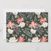 Weihnachtsfeiertag Monogram Holidays Foto Einladung (Rückseite)