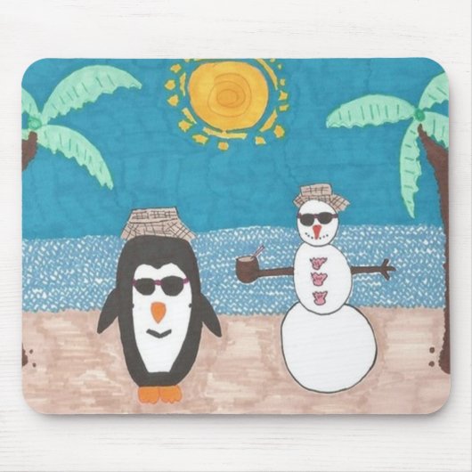 Weihnachtsfeiertag Mousepad (Vorne)