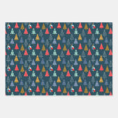 Weihnachtsfeiertag Muster für Kinder Geschenkpapier Set (Vorderseite 3)