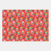 Weihnachtsfeiertag Muster für Kinder Geschenkpapier Set (Vorderseite 2)