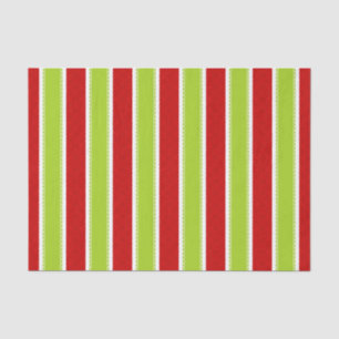 Weihnachtsfeiertag Muster Grün & Rot Streifen Seidenpapier