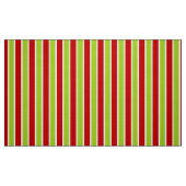 Weihnachtsfeiertag Muster Grün & Rot Streifen Stoff (Fat Quarter (45,7 x 55,9 cm))