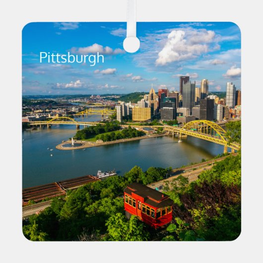 Weihnachtsfeiertag/Nacht Ornament Aus Metall (Vorderseite)