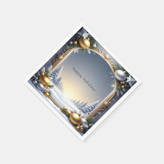 Weihnachtsfeiertag Napkin Serviette (Ecke)