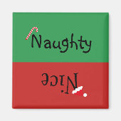 Weihnachtsfeiertag Naughty Nice Magnet (Vorne)