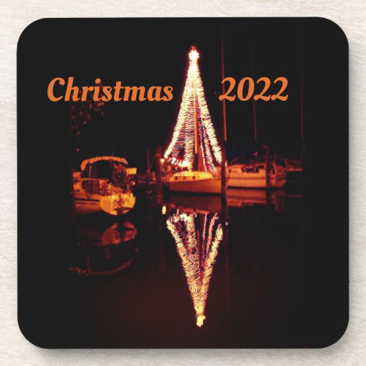 Weihnachtsfeiertag Nautic Untersetzer Set (Vorderseite)
