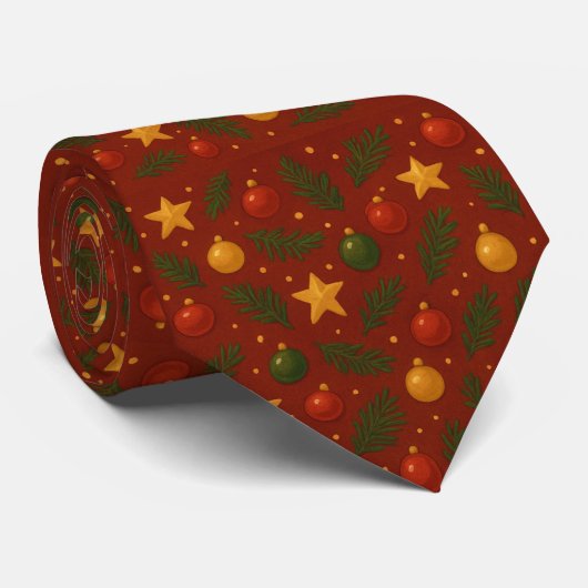 Weihnachtsfeiertag Necktie Klassische Krawatte (Gerollt)