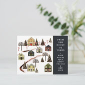 Weihnachtsfeiertag Neue Hauskarte Feiertagspostkarte (Stehend Vorderseite)