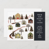 Weihnachtsfeiertag Neue Hauskarte Feiertagspostkarte (Vorne/Hinten)