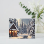 Weihnachtsfeiertag Neujahr Postkarte (Stehend Vorderseite)