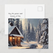 Weihnachtsfeiertag Neujahr Postkarte (Vorne/Hinten)