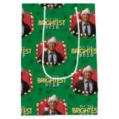 Weihnachtsfeiertag | Nicht das hellste Bulb-Patter Mittlere Geschenktüte (Rückseite)