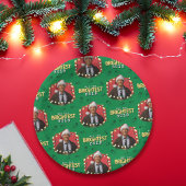 Weihnachtsfeiertag | Nicht das hellste Bulbmuster Pappteller