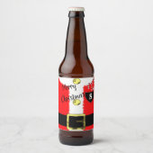 Weihnachtsfeiertag Niedlich Bierflaschenetikett (Vorderseite)