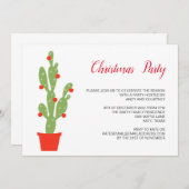 Weihnachtsfeiertag Niedlich Cactus Winter Celebrat Einladung (Vorne/Hinten)
