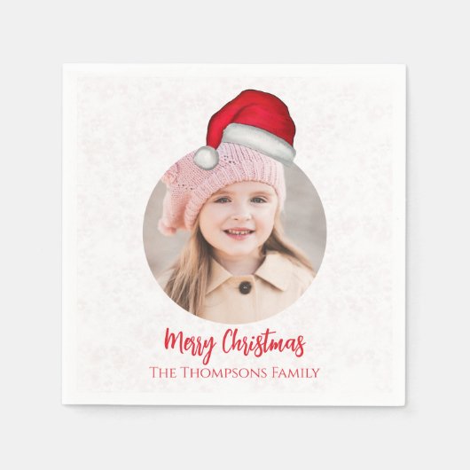 Weihnachtsfeiertag Niedlich Simple Whimsical Hat Serviette (Vorderseite)