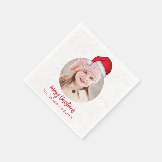 Weihnachtsfeiertag Niedlich Simple Whimsical Hat Serviette (Ecke)