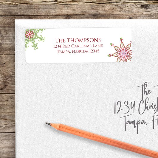 Weihnachtsfeiertag Niedliche Schneeflocke