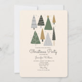 Weihnachtsfeiertag Niedliches Party Einladung (Vorderseite)