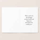 Weihnachtsfeiertag Nordic Pattern Gemütlich Folienkarte (Innenseite)