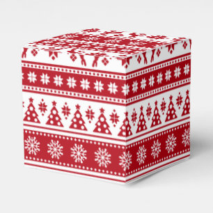 Weihnachtsfeiertag Nordic Pattern Gemütlich Geschenkschachtel