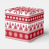 Weihnachtsfeiertag Nordic Pattern Gemütlich Geschenkschachtel (Rückseite)