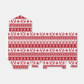 Weihnachtsfeiertag Nordic Pattern Gemütlich Geschenkschachtel (Ungefaltet)