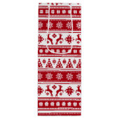 Weihnachtsfeiertag Nordic Pattern Gemütlich Geschenktüte Für Weinflaschen (Vorderseite)