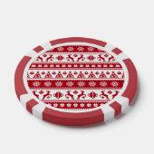 Weihnachtsfeiertag Nordic Pattern Gemütlich Pokerchips (Einzeln)