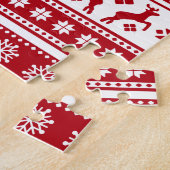 Weihnachtsfeiertag Nordic Pattern Gemütlich Puzzle (Seite)