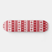 Weihnachtsfeiertag Nordic Pattern Gemütlich Skateboard (Horizontal)