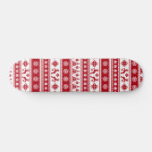 Weihnachtsfeiertag Nordic Pattern Gemütlich Skateboard (Horizontal)