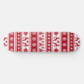 Weihnachtsfeiertag Nordic Pattern Gemütlich Skateboard (Horizontal)