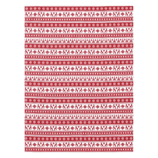 Weihnachtsfeiertag Nordic Pattern Gemütlich Tischdecke (Vorderseite)