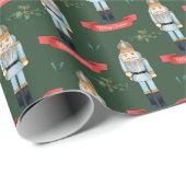 Weihnachtsfeiertag Nusscracker gekachelt Geschenkpapier (Rolleneckpunkt)