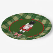 Weihnachtsfeiertag-Nussknabe Pappteller (Schrägansicht)