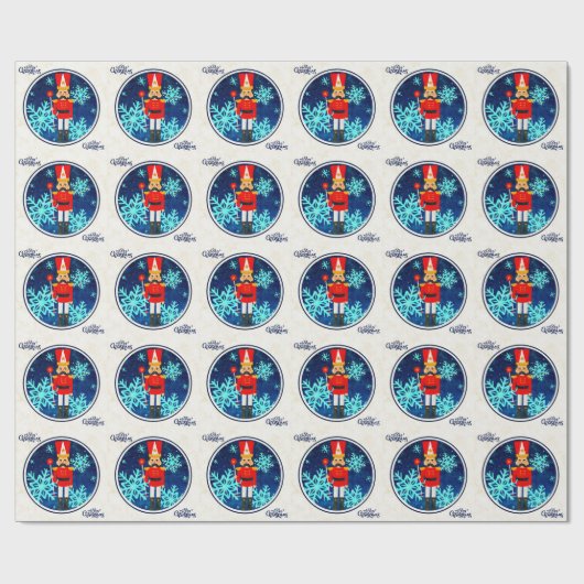 Weihnachtsfeiertag Nutcracker Geschenkpapier (Flach)