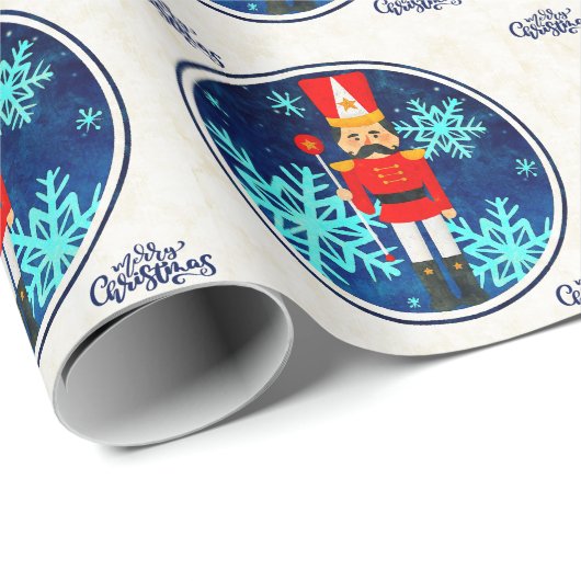 Weihnachtsfeiertag Nutcracker Geschenkpapier (Rolleneckpunkt)
