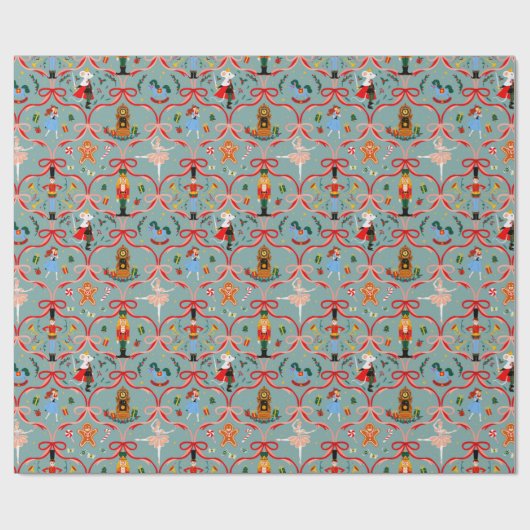 Weihnachtsfeiertag - Nutcracker Geschenkpapier (Flach)